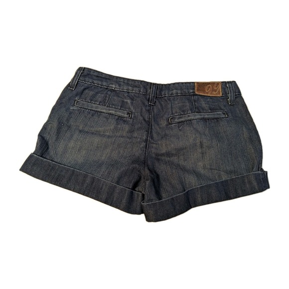 Anthropologie Level Ninety Nine Women's 8 Blue Jean Cuffed Shorts Low Rise Y2K - Picture 5 of 10